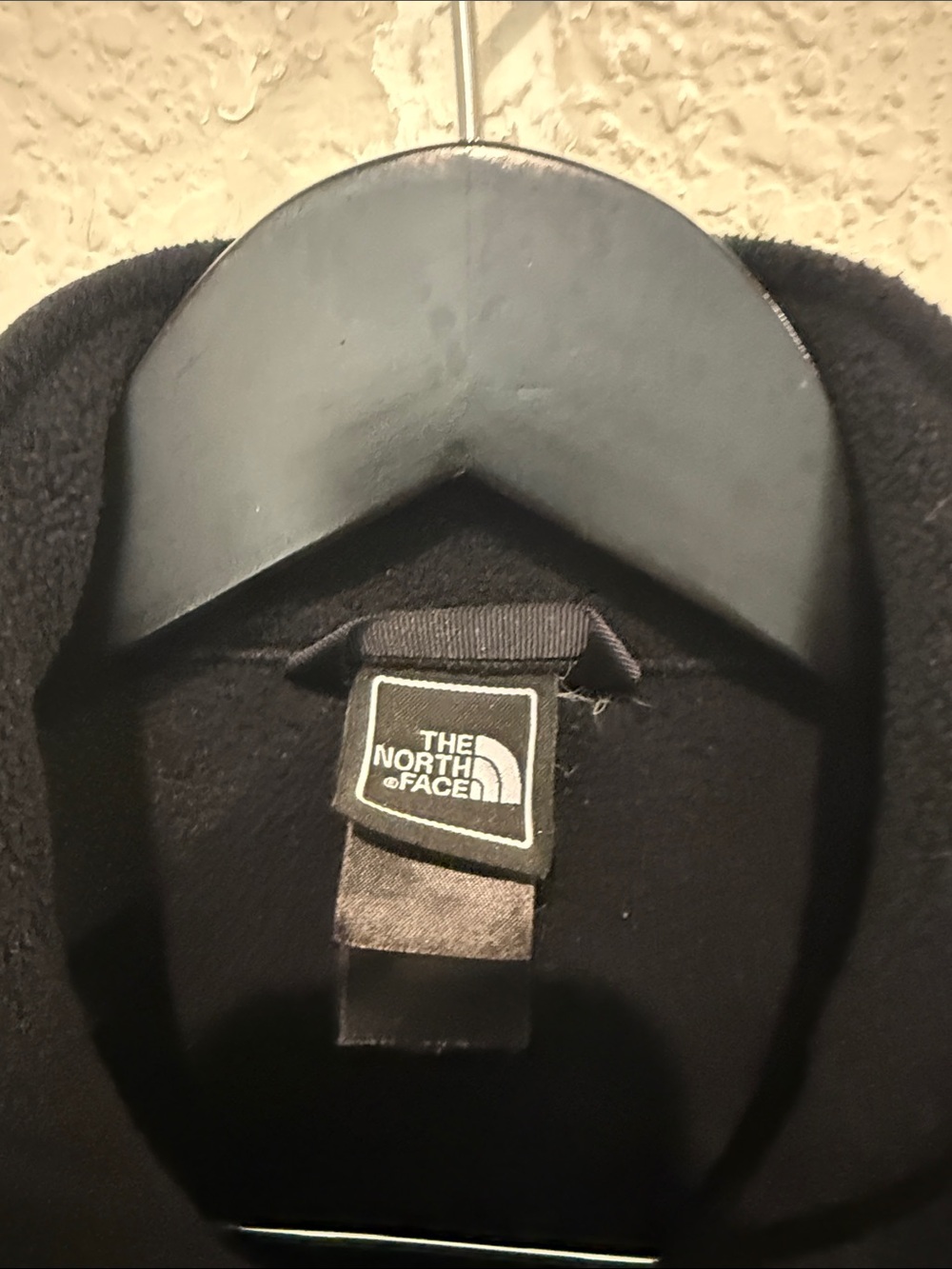 The North Face Black Fleece Jacket with Bright Blue Zipper and Logo L 14/16 - Picture 5 of 10